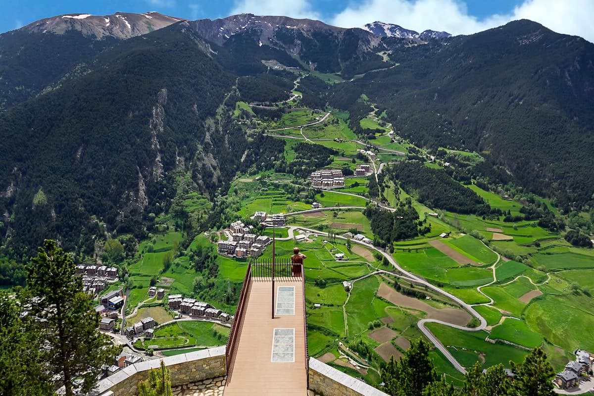 Snow-covered mountain village, Andorra