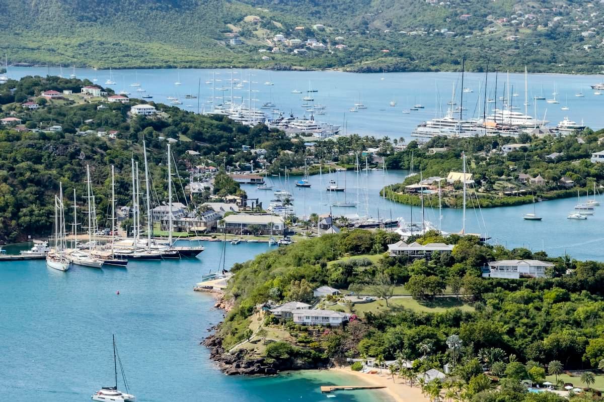 Sheltered Caribbean harbour, Antigua and Barbuda