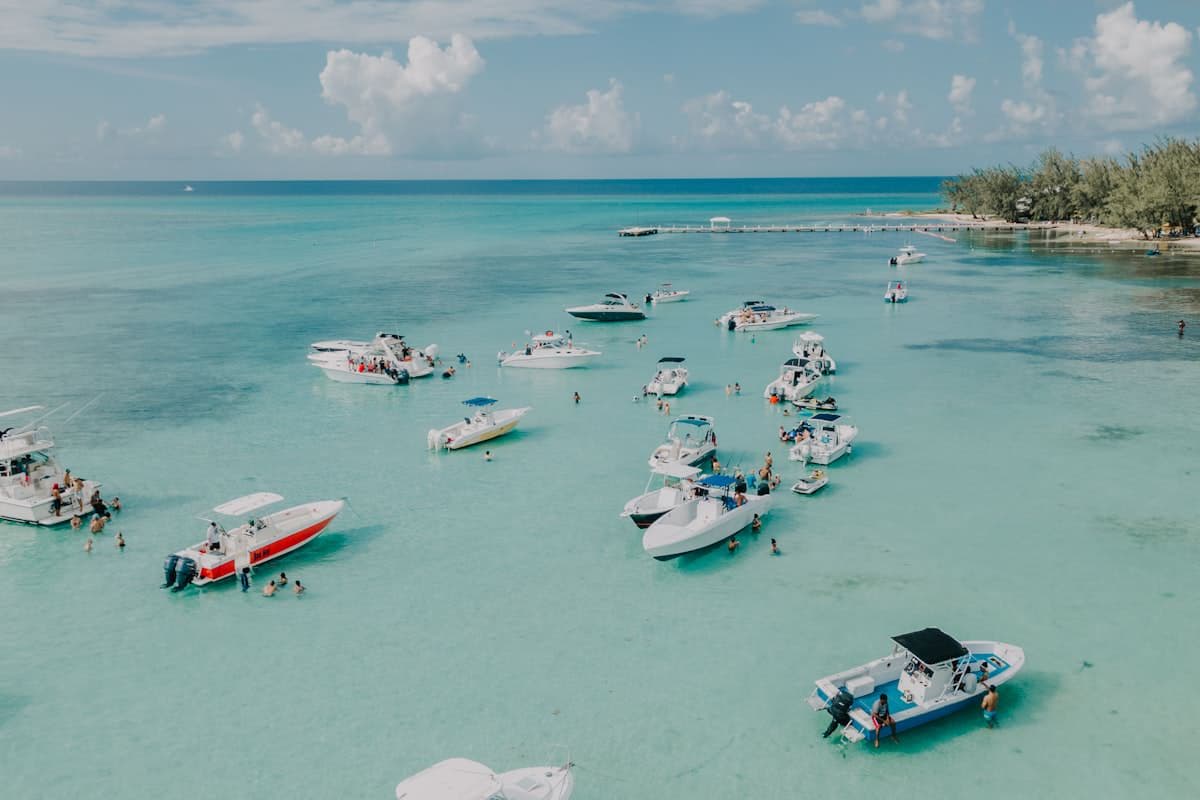 Crystal-clear Caribbean beach, Cayman Islands