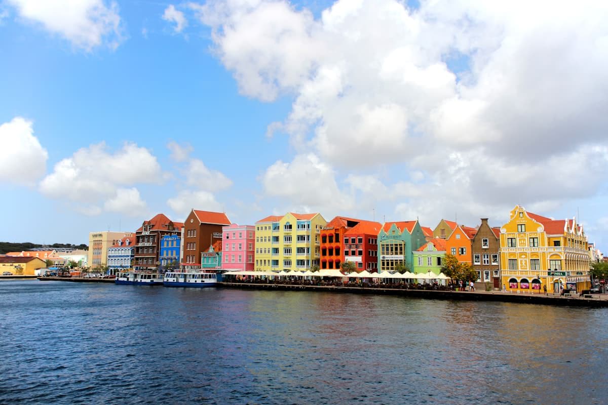 Colourful Dutch colonial waterfront, Curaçao