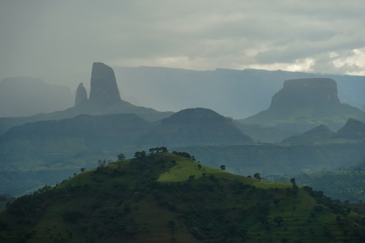Dramatic mountain landscape, Ethiopia