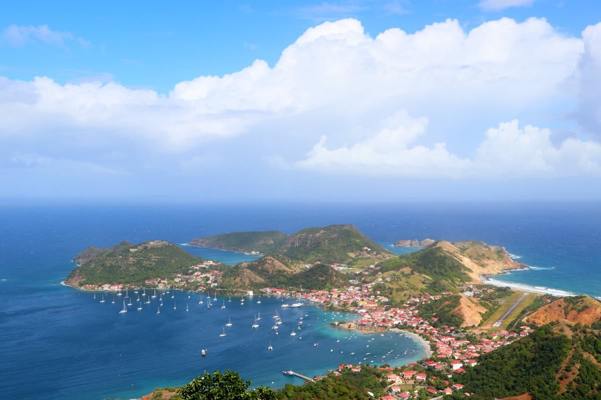 Lush tropical volcanic island, Guadeloupe