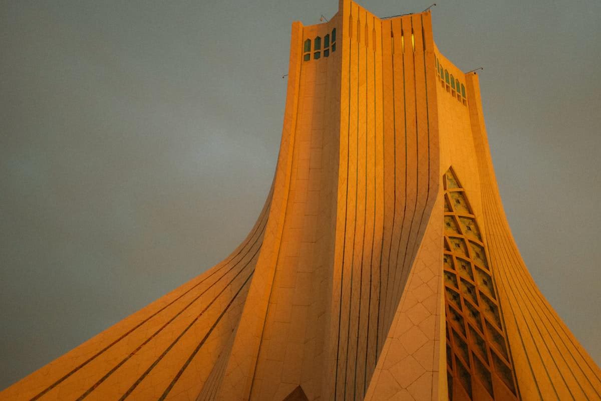 Ornate mosque with colourful tiles, Iran