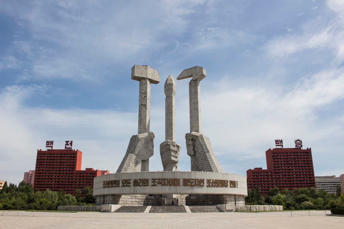 Vast plains landscape, North Korea