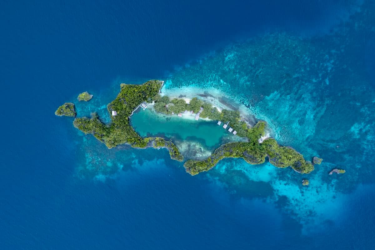 Low-lying atoll beach, Tuvalu